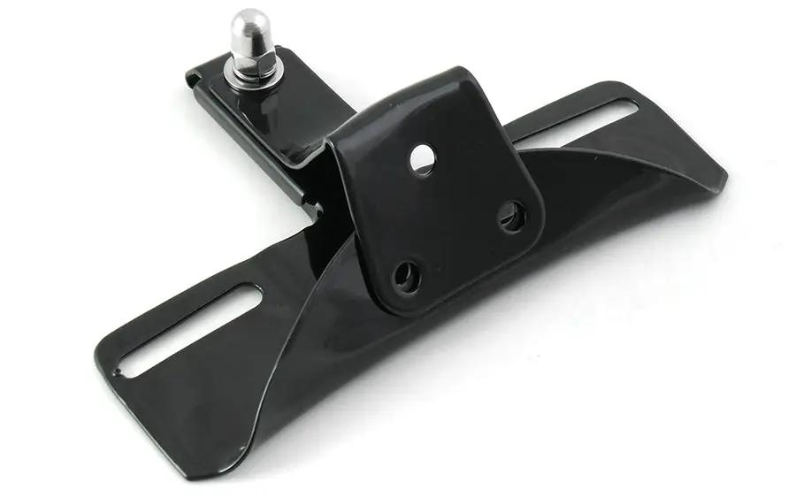 V-Twin Black 3-Bolt License Plate Frame Bracket for Harley Davidson Fx (1973-1982) by V-Twin