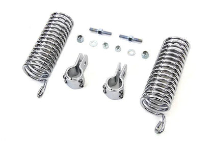 V-Twin Chrome 7 Inch Seat Spring Kit for Harley Davidson EL Models by V-Twin