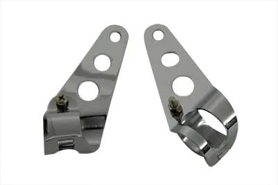 V-Twin Side Mount Headlamp Bracket Chrome - Part 11-26 by V-Twin