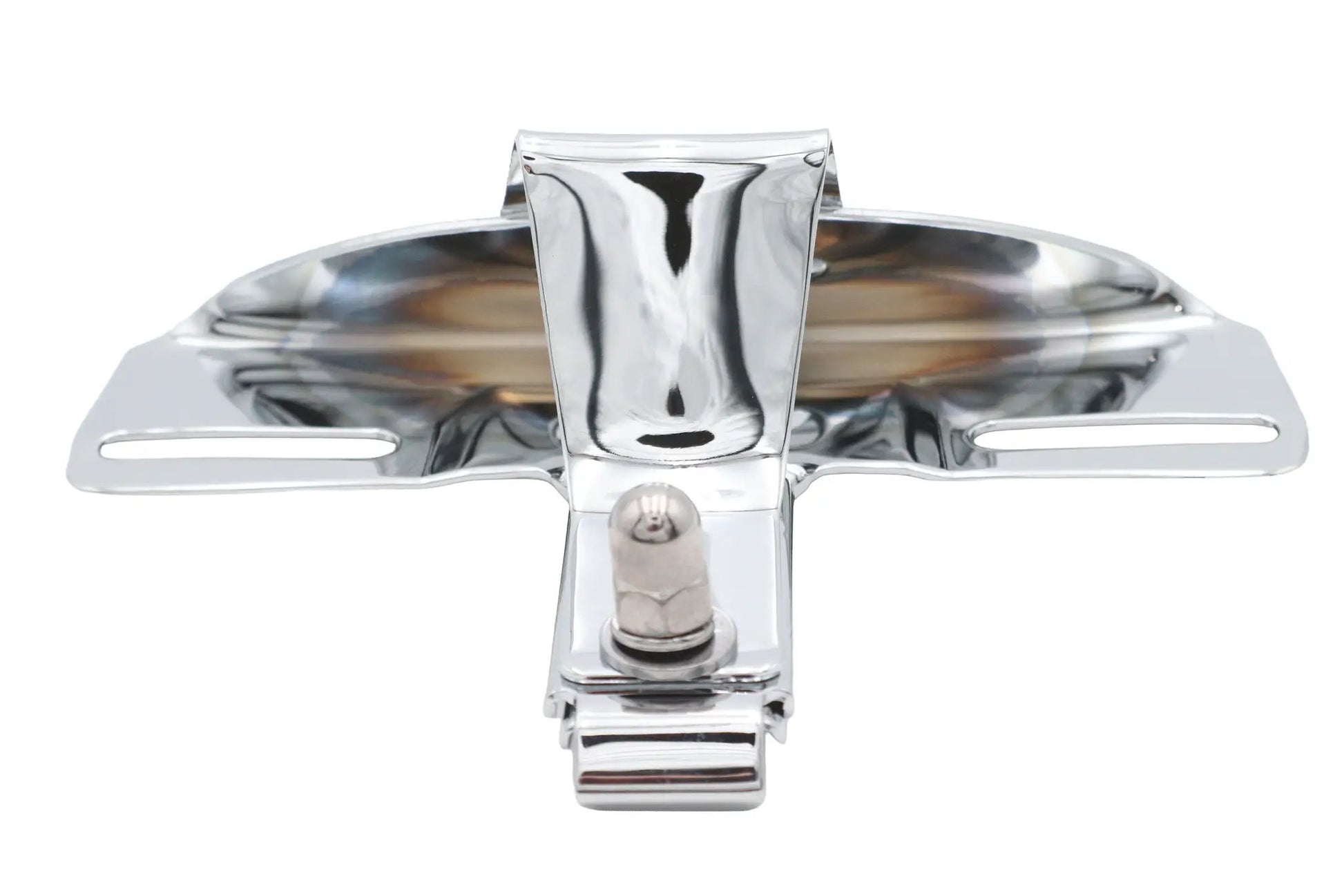 V-Twin Chrome 3-Bolt License Plate Frame Bracket for Harley Davidson Fx Models by V-Twin