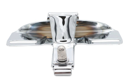V-Twin Chrome 3-Bolt License Plate Frame Bracket for Harley Davidson Fx Models by V-Twin