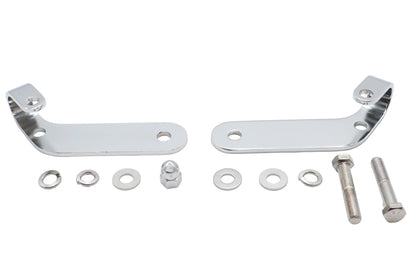 V-Twin Chrome Universal Spotlamp Bracket Set - Model 31-0185 by V-Twin