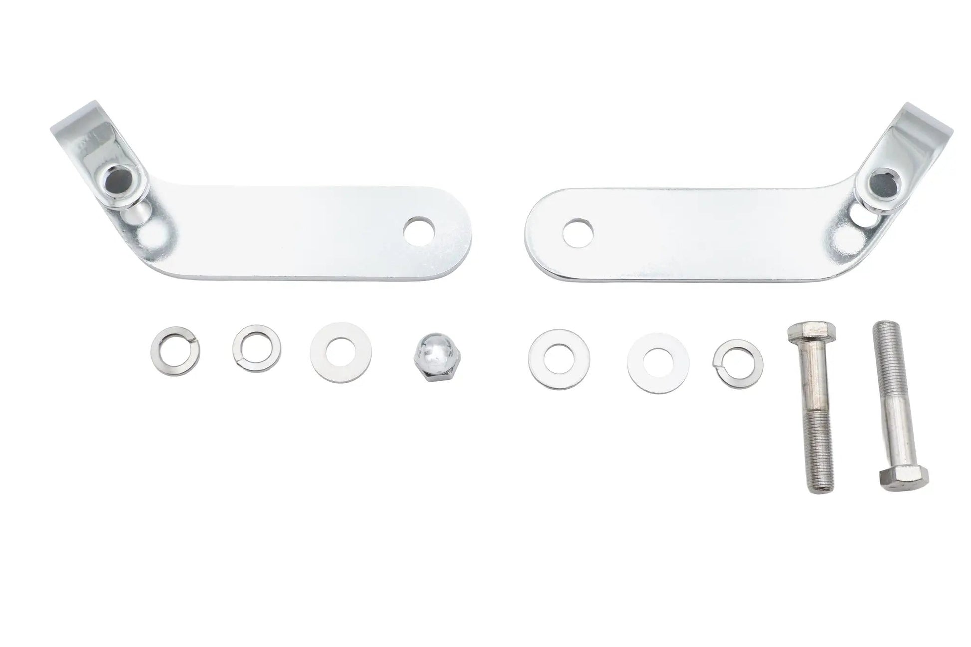V-Twin Chrome Universal Spotlamp Bracket Set - Model 31-0185 by V-Twin
