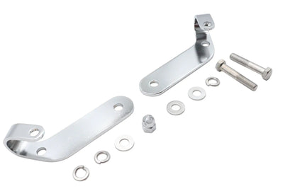 V-Twin Chrome Universal Spotlamp Bracket Set - Model 31-0185 by V-Twin
