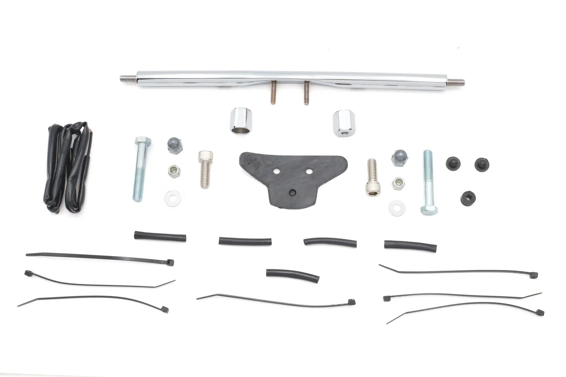 V-Twin Chrome 12 Inch Low Boyz Turn Signal Bar Kit for Harley Davidson FL Models by V-Twin