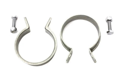 V-Twin Stainless Steel Exhaust Clamp Set for Harley Davidson FL and EL Models by V-Twin