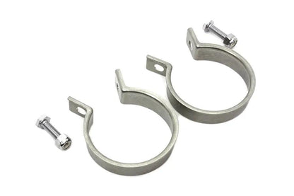 V-Twin Stainless Steel Exhaust Clamp Set for Harley Davidson FL and EL Models by V-Twin