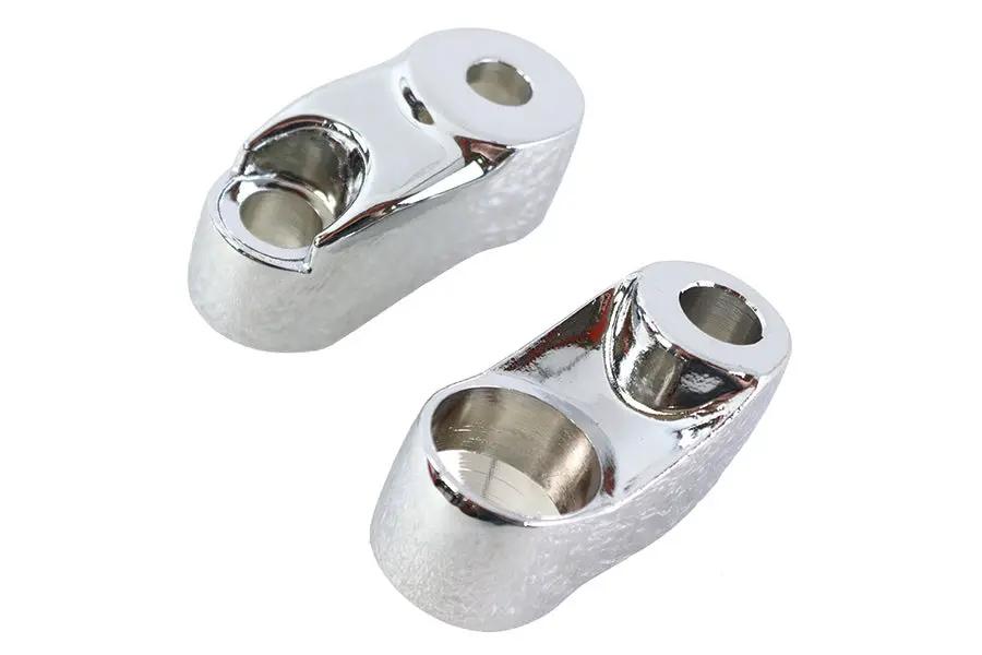 V-Twin Turn Signal Bracket for 39mm Forks – Chrome Finish, Part #74268 by V-Twin