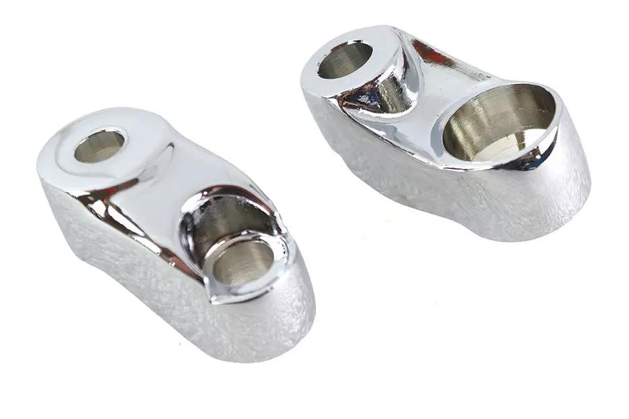V-Twin Turn Signal Bracket for 39mm Forks – Chrome Finish, Part #74268 by V-Twin
