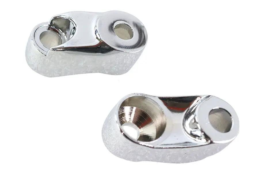 V-Twin Turn Signal Bracket for 39mm Forks – Chrome Finish, Part #74268 by V-Twin