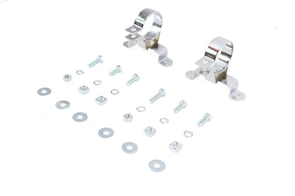 V-Twin 605GA 1-7/8 inch Muffler Hanger Clamp Set for Harley Davidson FLT (1995-2004) by V-Twin