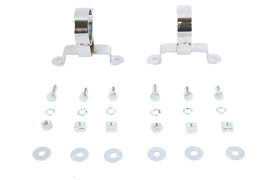 V-Twin 605GA 1-7/8 inch Muffler Hanger Clamp Set for Harley Davidson FLT (1995-2004) by V-Twin