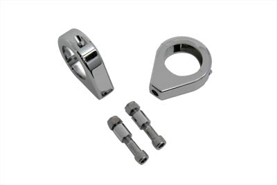 V-Twin Chrome Turn Signal Clamp Kit for 39mm Forks - Part 12-6049-39 by V-Twin
