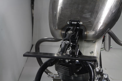 V-Twin Black Seat T and Chrome Piston Kit for Harley Davidson FXST (2000-2009) by V-Twin
