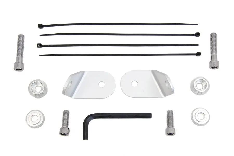 V-Twin Front Turn Signal Relocation Kit with Light Bar for Harley Davidson FLT (Part #77538) by V-Twin