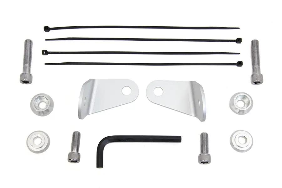 V-Twin Front Turn Signal Relocation Kit with Light Bar for Harley Davidson FLT (Part #77538) by V-Twin