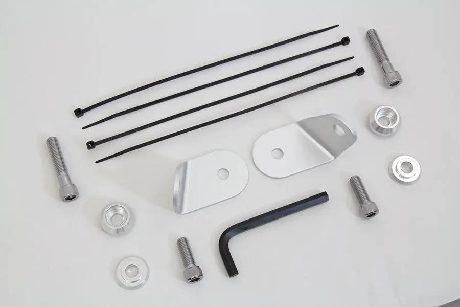 V-Twin Front Turn Signal Relocation Kit with Light Bar for Harley Davidson FLT (Part #77538) by V-Twin