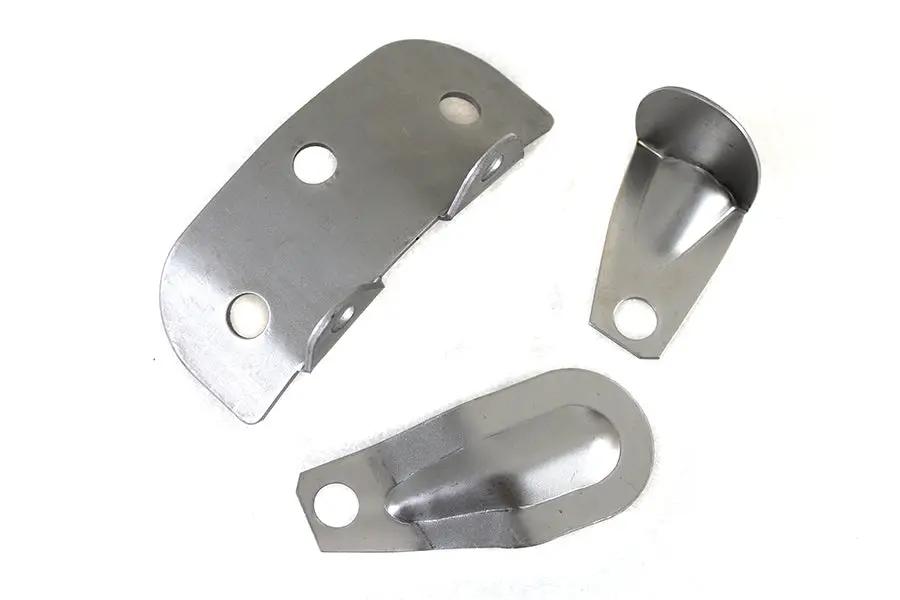 V-Twin Raw Steel Oil Tank Bracket Kit for Harley Davidson EL Models by V-Twin