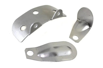 V-Twin Raw Steel Oil Tank Bracket Kit for Harley Davidson EL Models by V-Twin