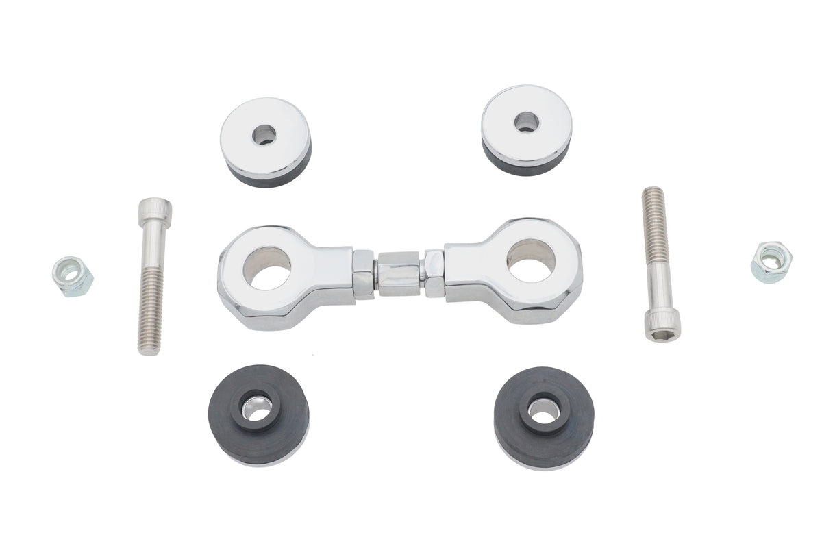 Wyatt Gatling Chrome Top Engine Mount Stabilizer Kit 056248 for Harley-Davidson FXD
