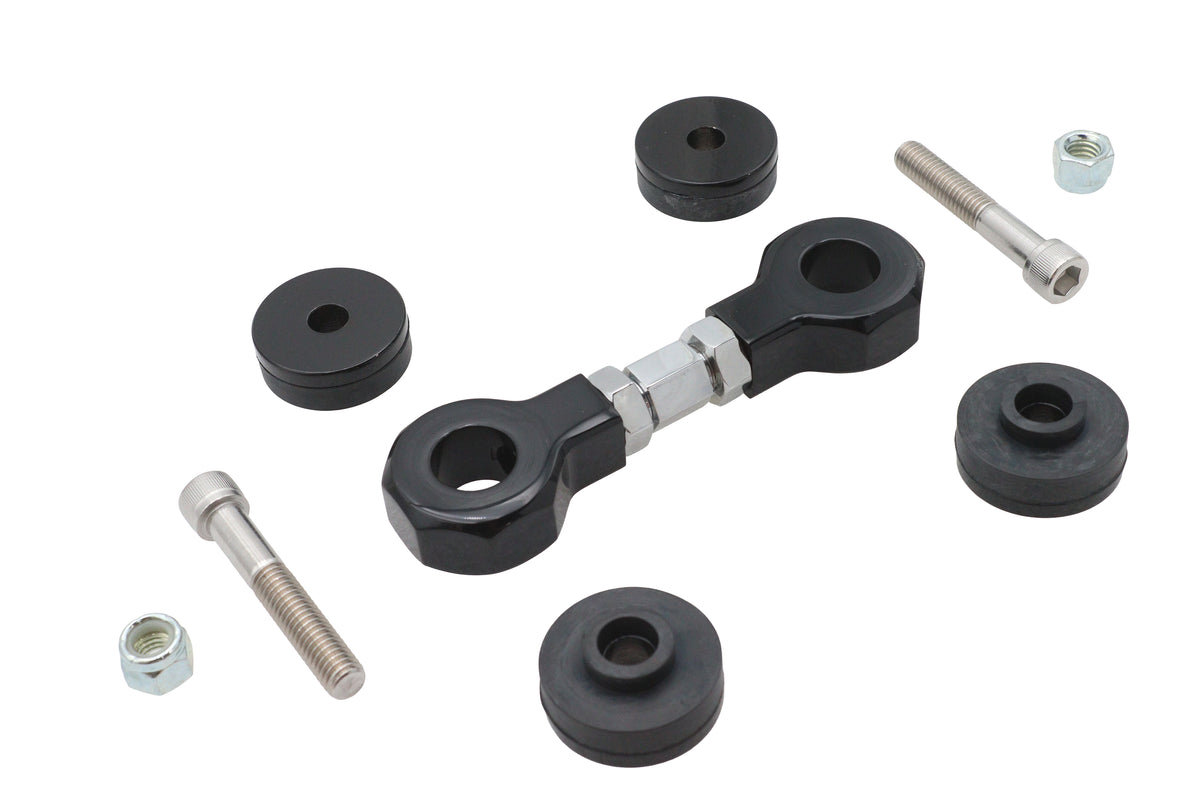 Wyatt Gatling 056228 Black Top Engine Mount Stabilizer Kit for 1992-2001 Harley-Davidson FXD