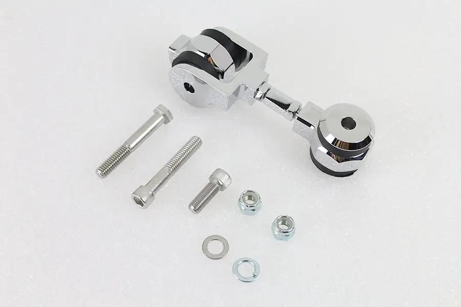 Wyatt Gatling Top Engine Mount Stabilizer Kit Chrome for Harley Davidson FXD (2005-2014) by Wyatt Gatling