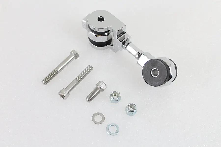Wyatt Gatling Top Engine Mount Stabilizer Kit Chrome for Harley Davidson FXD (2005-2014) by Wyatt Gatling