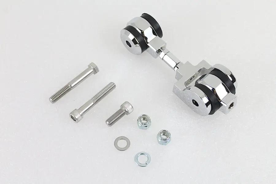 Wyatt Gatling Top Engine Mount Stabilizer Kit Chrome for Harley Davidson FXD (2005-2014) by Wyatt Gatling