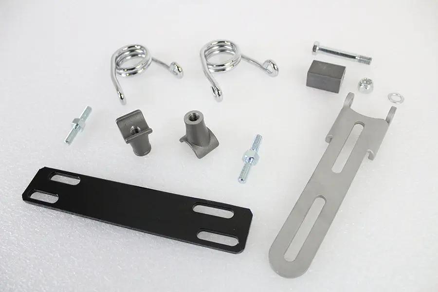 V-Twin Solo Seat Mount Kit with Steel Mounts and Chrome Torsion Springs by V-Twin