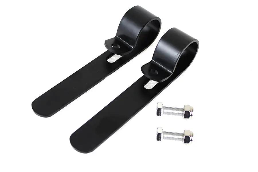 V-Twin Black Oxide 1-1/4 Inch Exhaust Clamp Set – Durable Motorcycle Exhaust Fittings by V-Twin