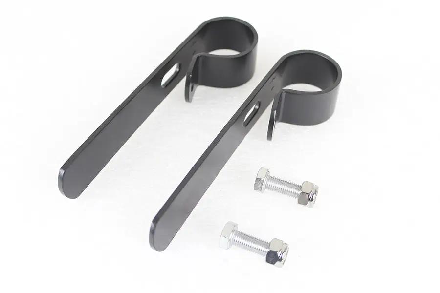 V-Twin Black Oxide 1-1/4 Inch Exhaust Clamp Set – Durable Motorcycle Exhaust Fittings by V-Twin