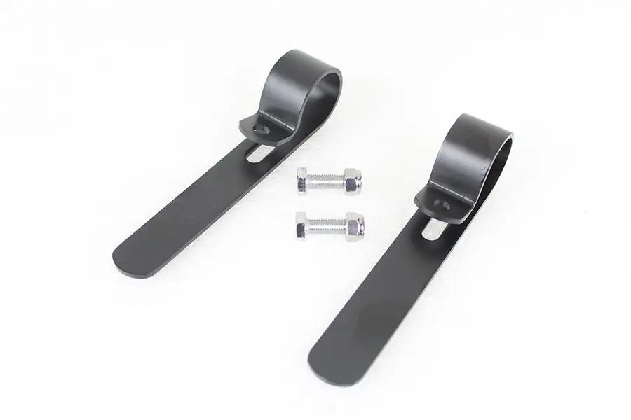 V-Twin Black Oxide 1-1/4 Inch Exhaust Clamp Set – Durable Motorcycle Exhaust Fittings by V-Twin