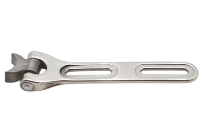 V-Twin Solo Seat Nose Hinge Assembly Polished – Durable Welded Design with Brass Bushings by V-Twin