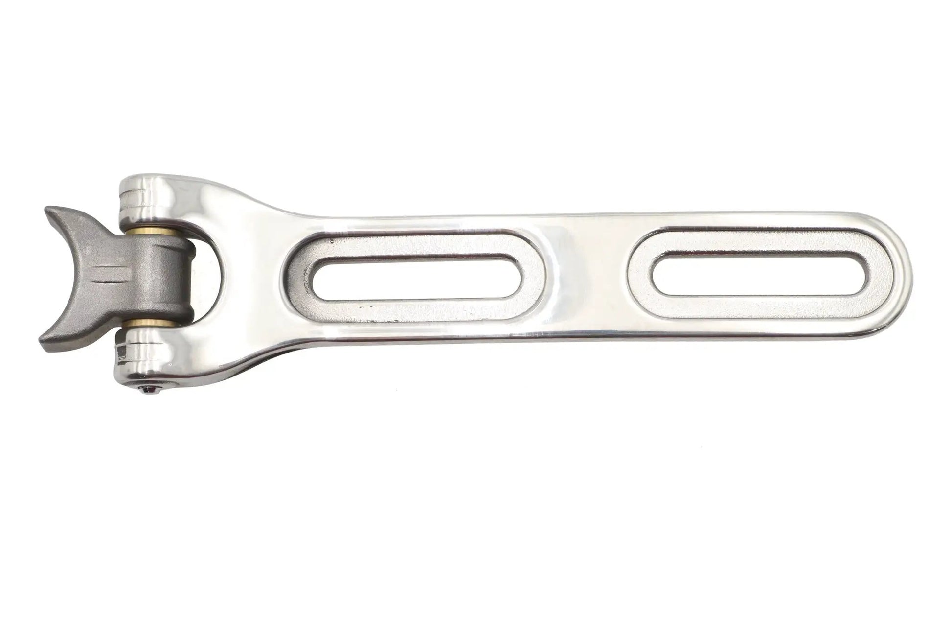 V-Twin Solo Seat Nose Hinge Assembly Polished – Durable Welded Design with Brass Bushings by V-Twin