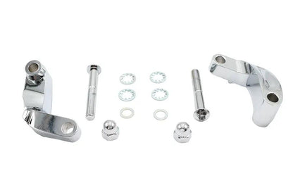 V-Twin Chrome Smooth Mirror Relocation Kit for Harley Davidson FXD (Part #77567) by V-Twin
