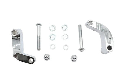 V-Twin Chrome Smooth Mirror Relocation Kit for Harley Davidson FXD (Part #77567) by V-Twin