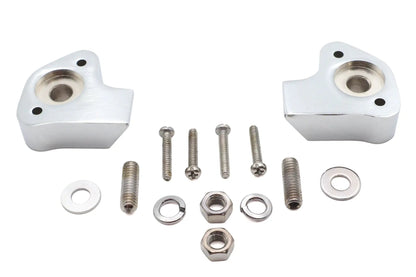 V-Twin Chrome Shortie Signal Mount Set for Harley Davidson FLST (1986-1995) by V-Twin