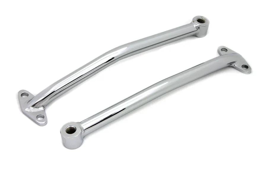 V-Twin Chrome Rear Fender Brace Set – 10-1/4 Inch Length, Pack of Two by V-Twin