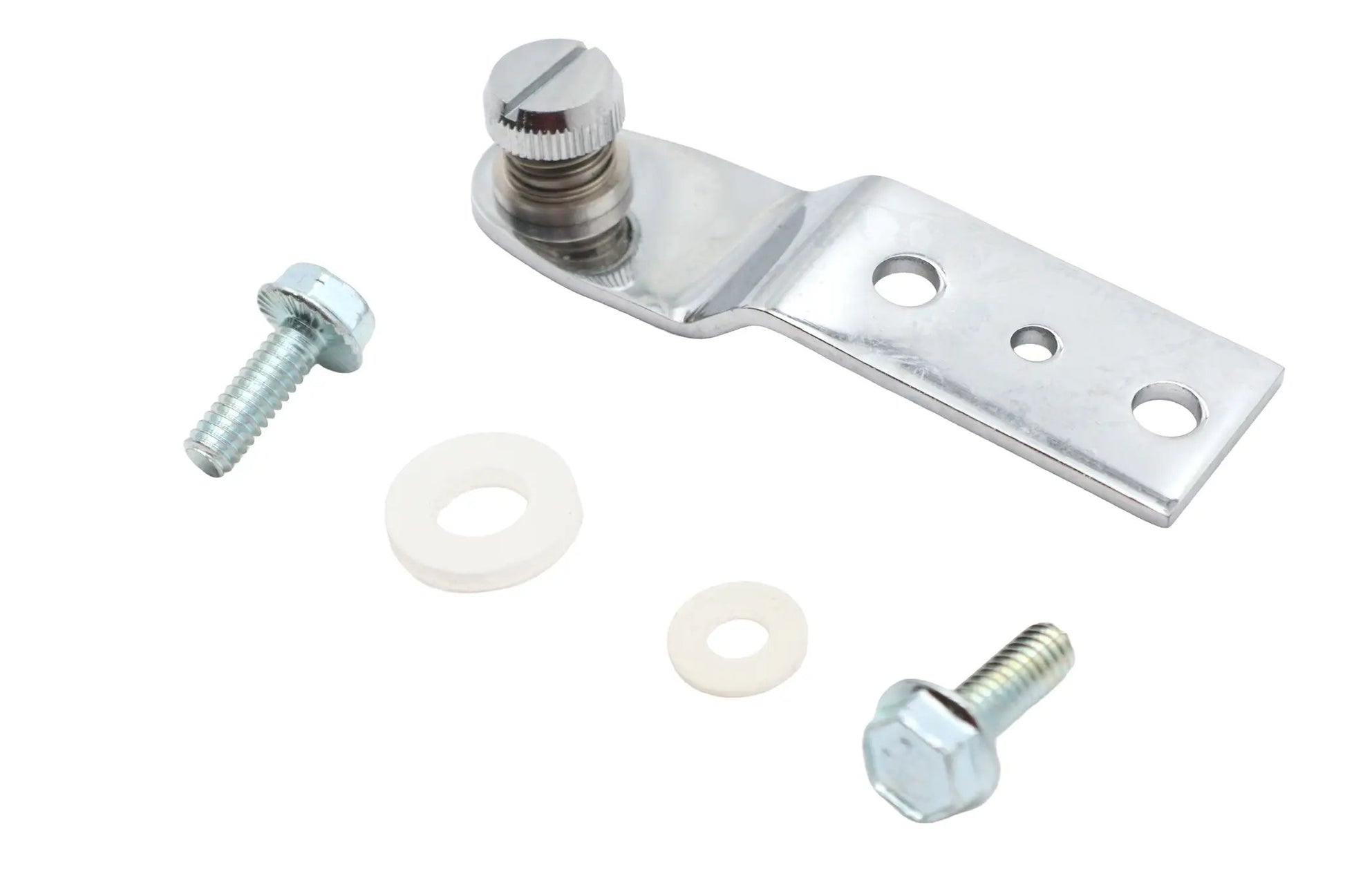 V-Twin Chrome Rear Seat Tab Assembly with 4-1/2 Inch Bracket Length by V-Twin