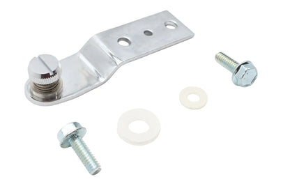 V-Twin Chrome Rear Seat Tab Assembly with 4-1/2 Inch Bracket Length by V-Twin