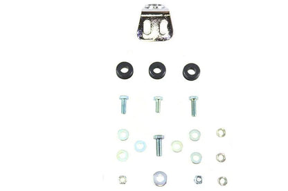 V-Twin Chrome Round Oil Tank Mount Kit for Harley Davidson FXST (2000-2009) by V-Twin
