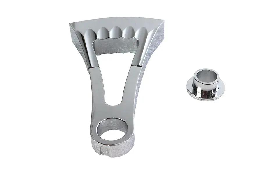 V-Twin Curved Billet Side Mount Tail Lamp Bracket - Part #76061A by V-Twin