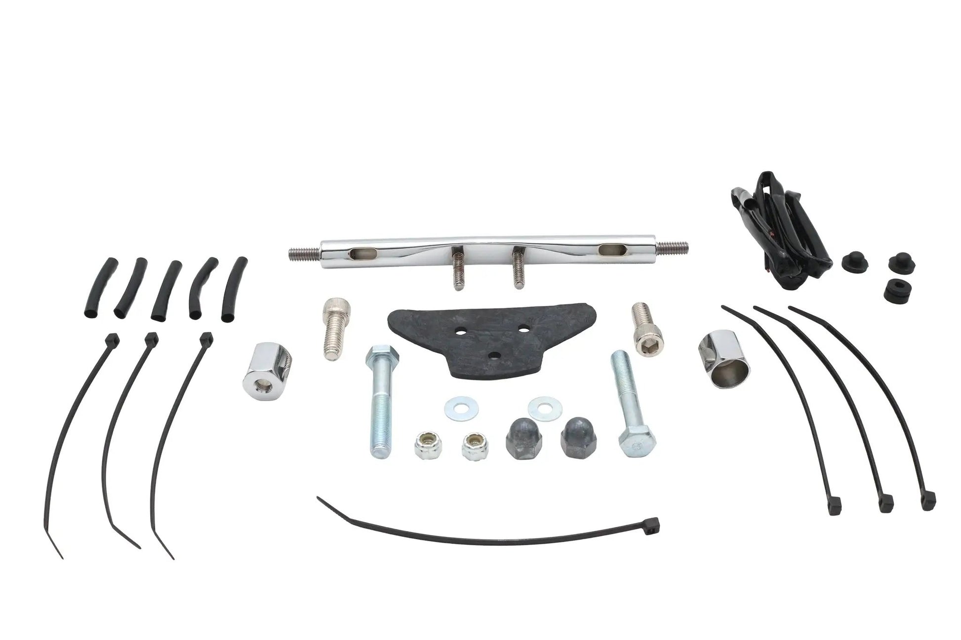 V-Twin Chrome 7 Inch Low Boyz Turn Signal Bar Kit for Harley Davidson FL Models by V-Twin