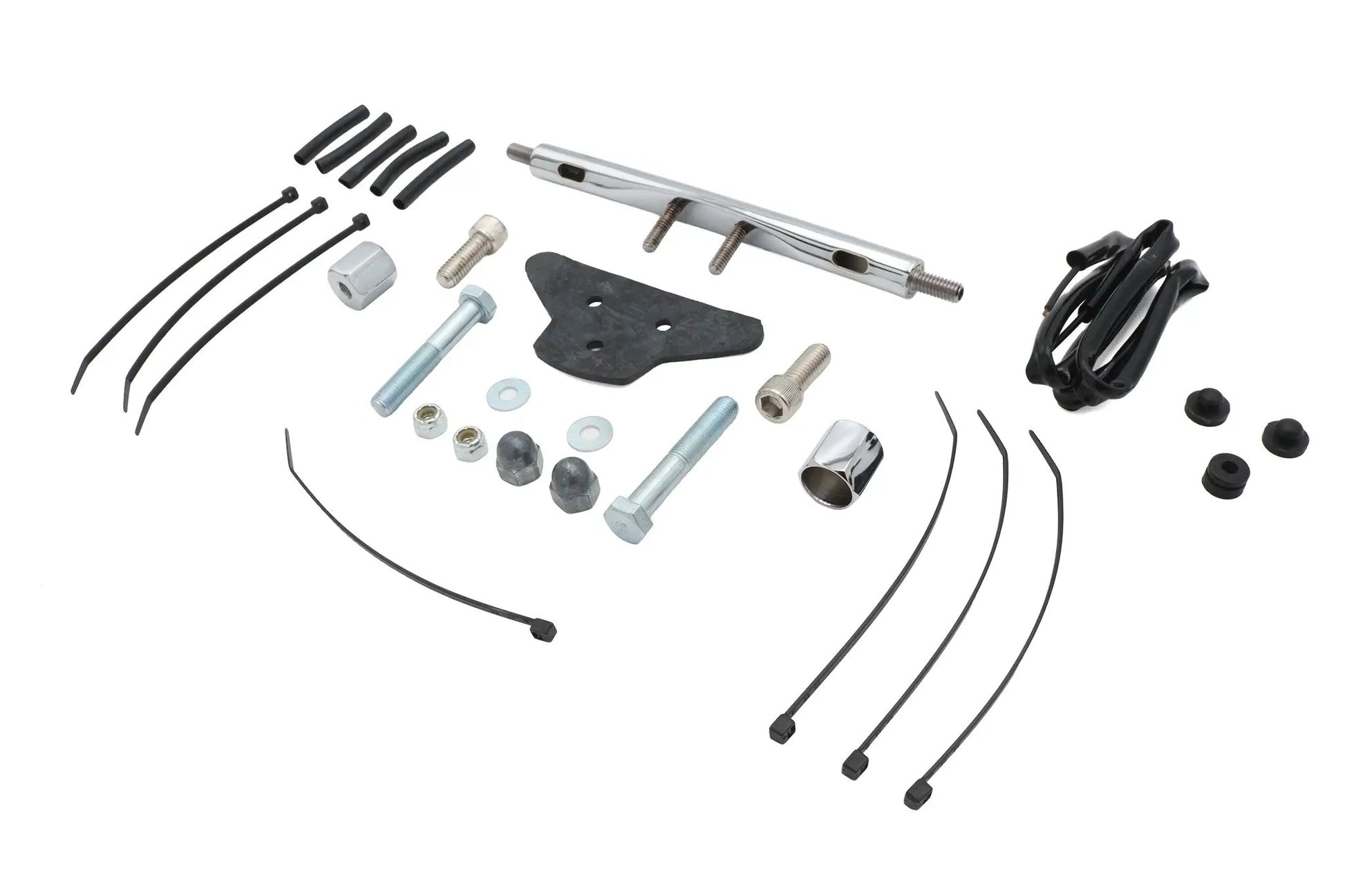 V-Twin Chrome 7 Inch Low Boyz Turn Signal Bar Kit for Harley Davidson FL Models by V-Twin