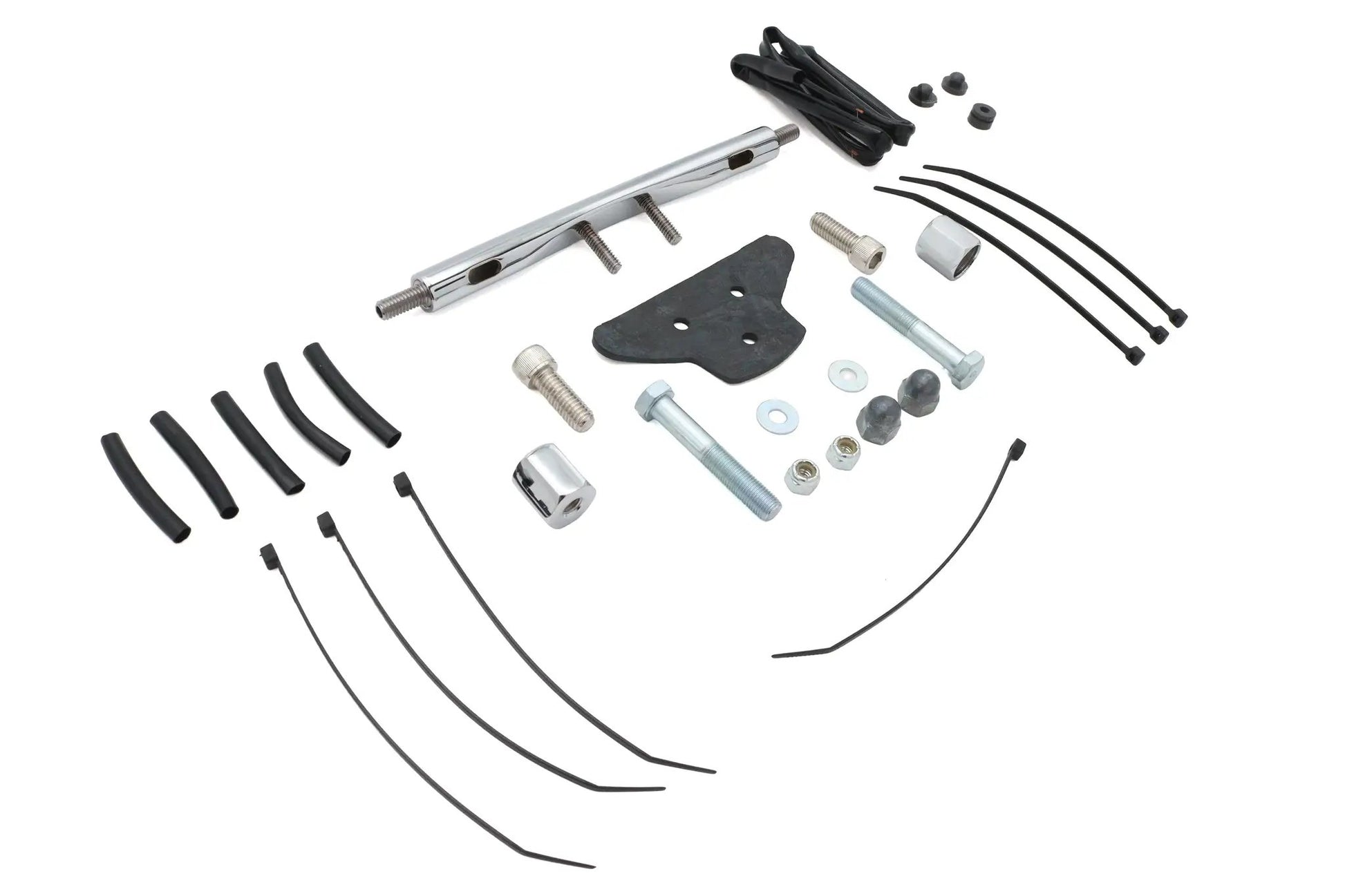 V-Twin Chrome 7 Inch Low Boyz Turn Signal Bar Kit for Harley Davidson FL Models by V-Twin