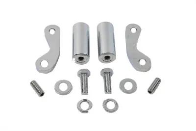 V-Twin Chrome 8-1/2 inch Front Turn Signal Mount Set - Part 20-0395 by V-Twin