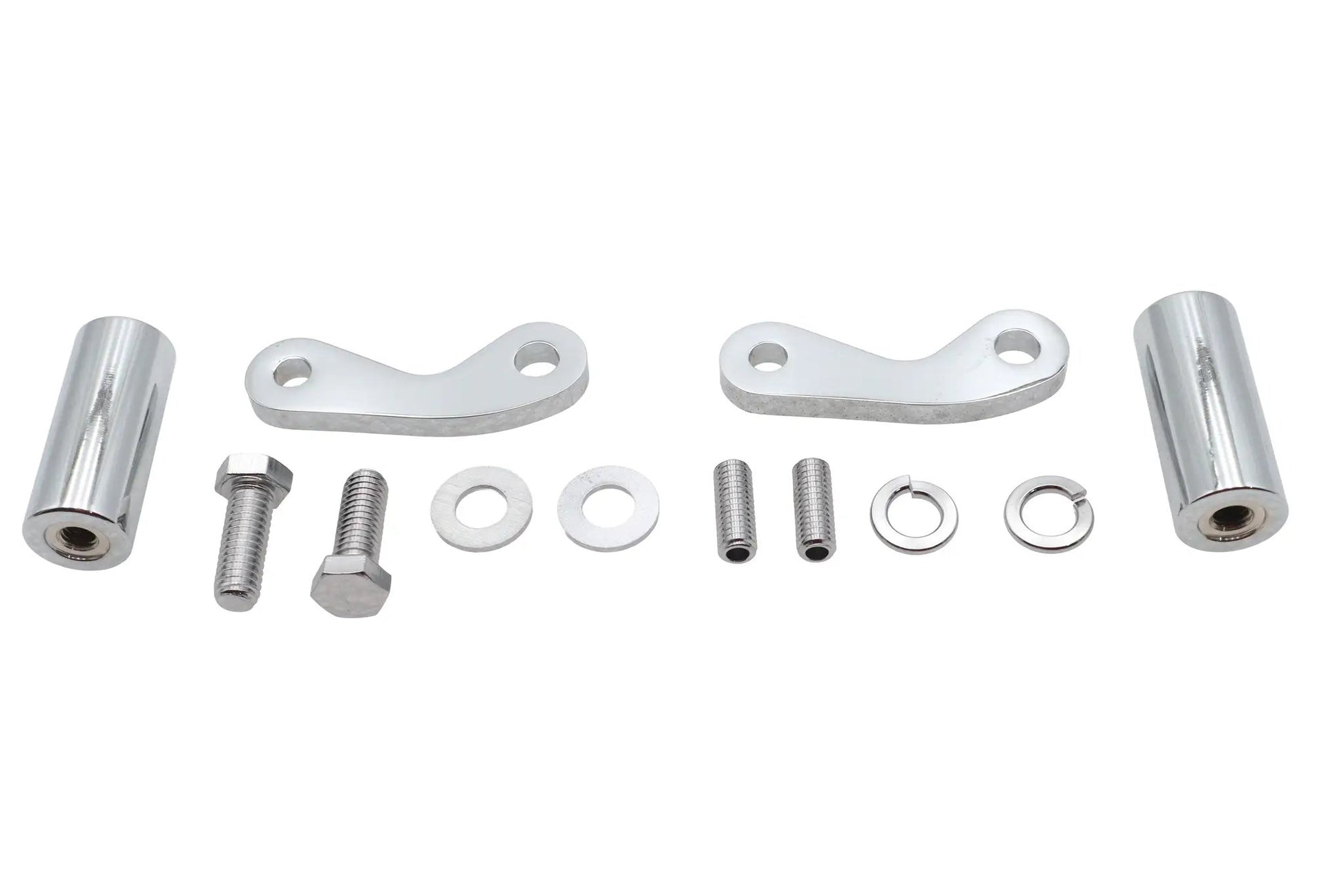 V-Twin Chrome 8-1/2 inch Front Turn Signal Mount Set - Part 20-0395 by V-Twin