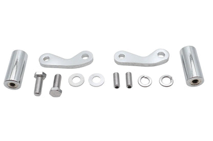 V-Twin Chrome 8-1/2 inch Front Turn Signal Mount Set - Part 20-0395 by V-Twin