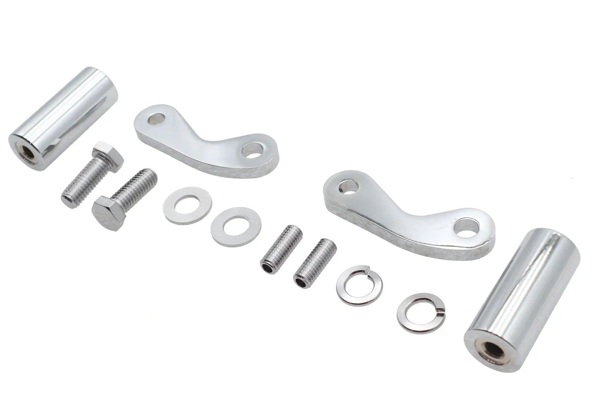 V-Twin Chrome 8-1/2 inch Front Turn Signal Mount Set - Part 20-0395 by V-Twin