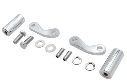 V-Twin Chrome 8-1/2 inch Front Turn Signal Mount Set - Part 20-0395 by V-Twin